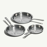 Stainless Clad Frying Pan Set