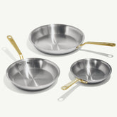 Stainless Clad Frying Pan Set