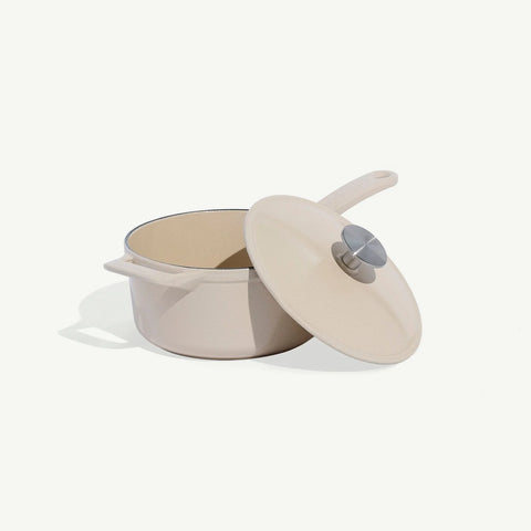 Enameled Cast Iron Saucepan