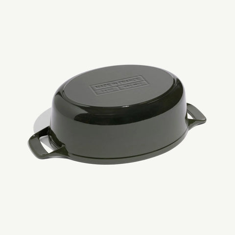 Oval Enameled Cast Iron Dutch Oven