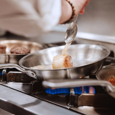 Stainless Clad Frying Pan Set