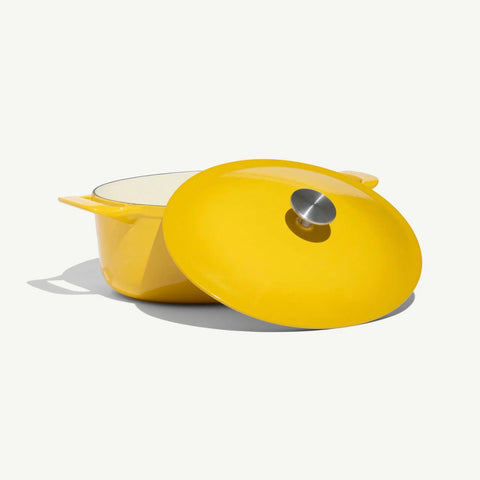 Oval Enameled Cast Iron Dutch Oven
