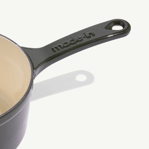 Enameled Cast Iron Saucepan