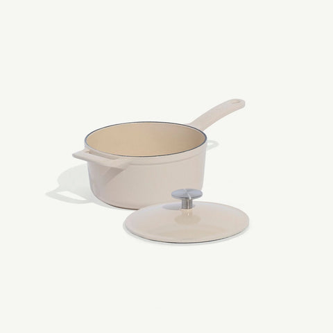 Enameled Cast Iron Saucepan