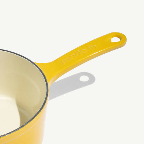 Enameled Cast Iron Saucepan