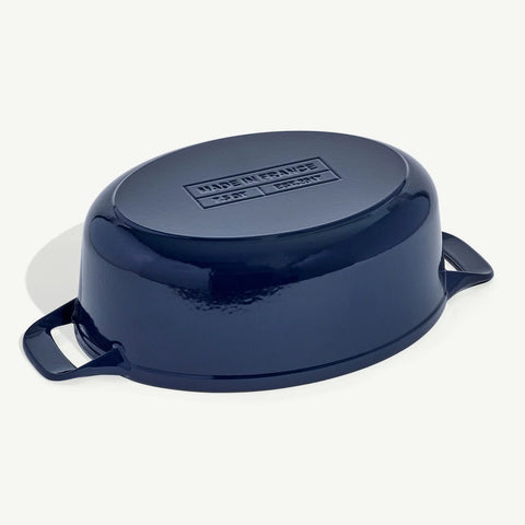 Oval Enameled Cast Iron Dutch Oven