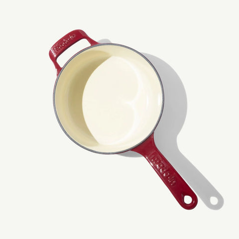 Enameled Cast Iron Saucepan