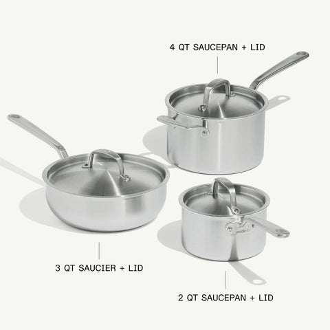 Stainless Saucepan Set