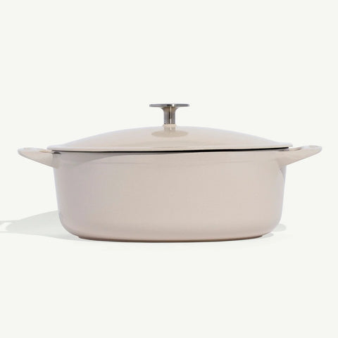 Oval Enameled Cast Iron Dutch Oven