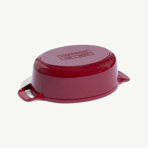 Oval Enameled Cast Iron Dutch Oven