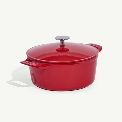 Round Enameled Cast Iron Dutch Oven