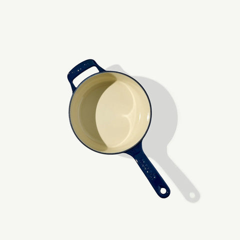 Enameled Cast Iron Saucepan