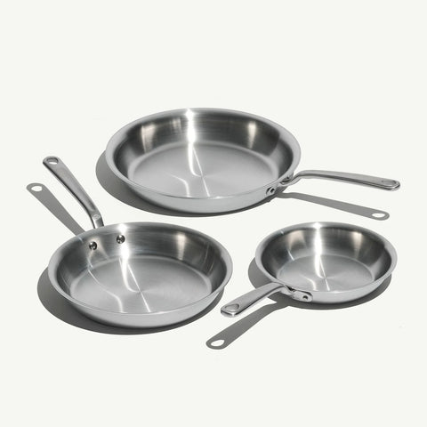 Stainless Clad Frying Pan Set