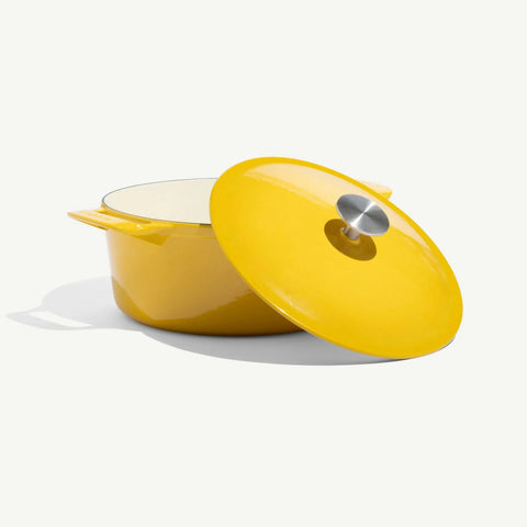 Round Enameled Cast Iron Dutch Oven