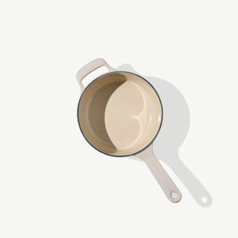 Enameled Cast Iron Saucepan