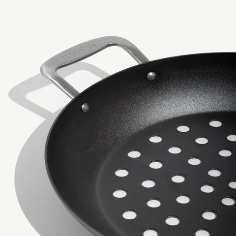Seasoned Carbon Steel Grill Basket