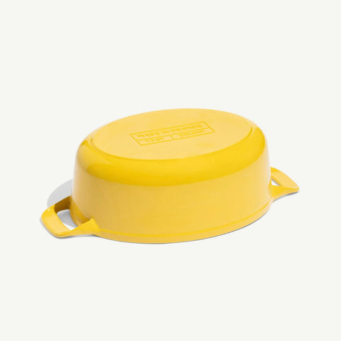 Oval Enameled Cast Iron Dutch Oven