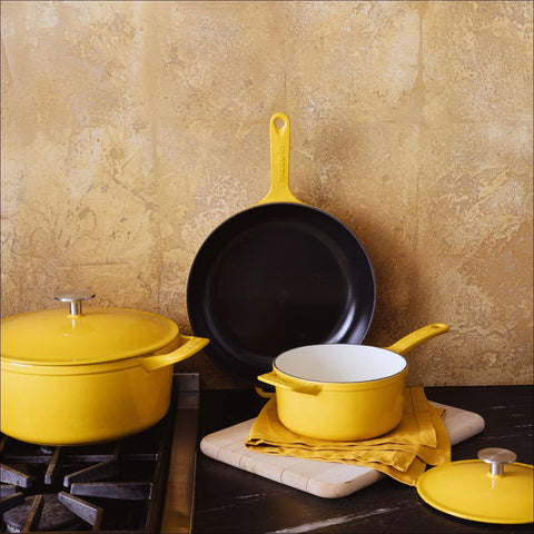 Enameled Cast Iron Saucepan